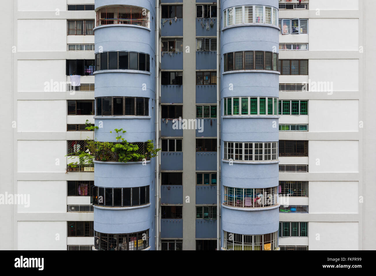 Singapur, 31. Dezember 2015: Blick auf öffentlichen Wohnung Wohneinheiten. Stockfoto