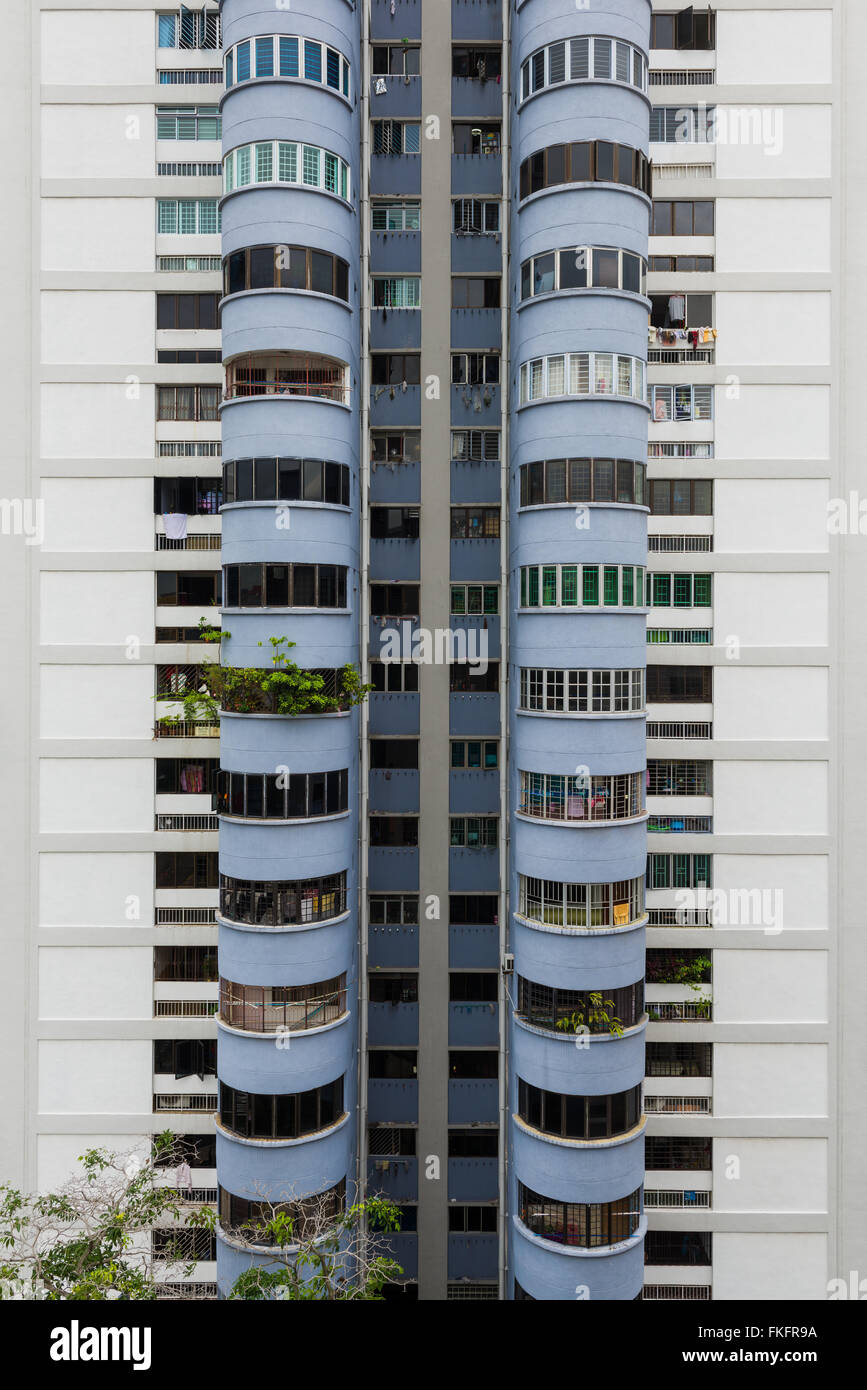 Singapur, 31. Dezember 2015: Blick auf öffentlichen Wohnung Wohneinheiten. Stockfoto