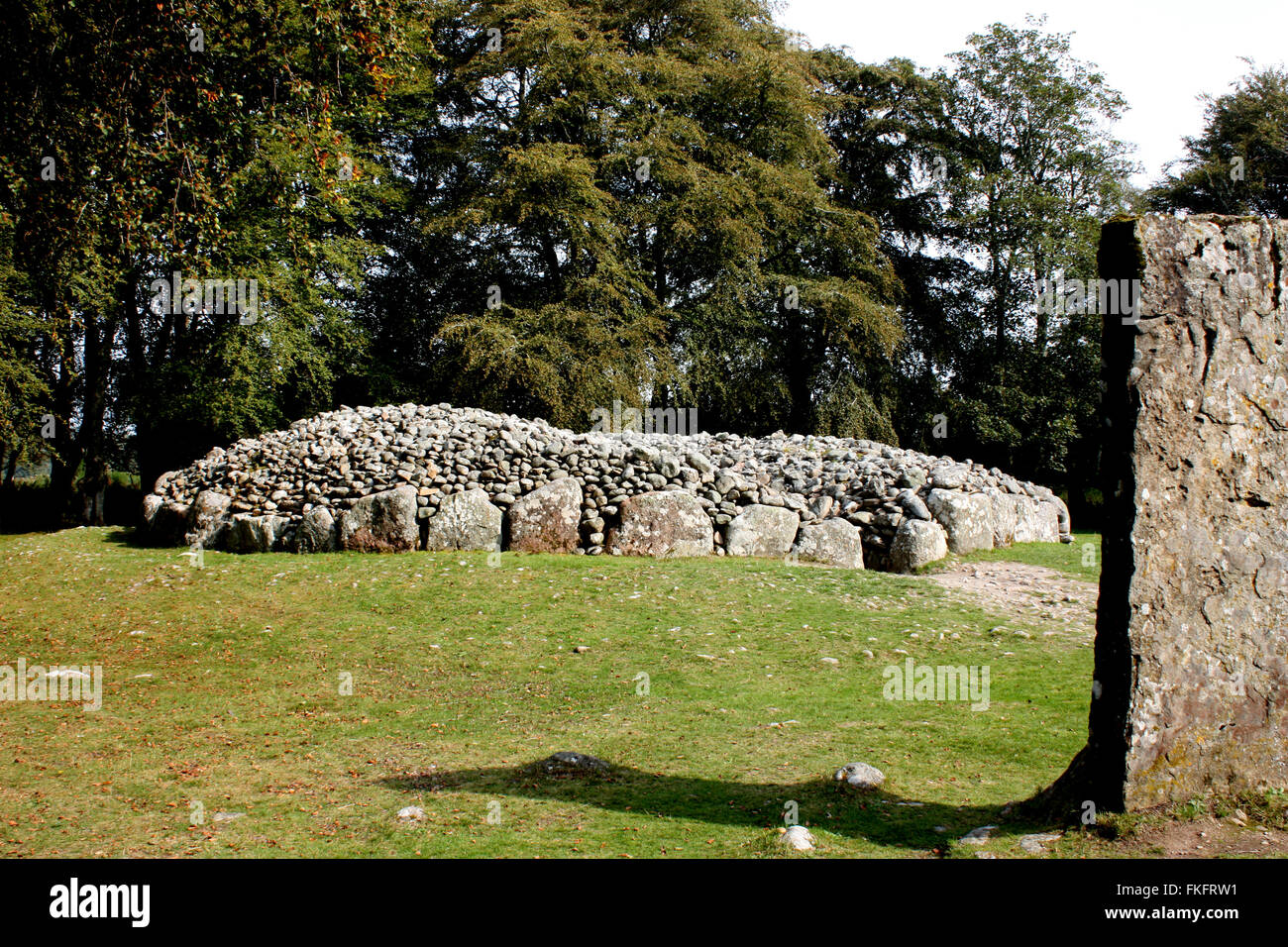 Die Schloten Cairns in der Nähe von Culloden, Schottland Stockfoto
