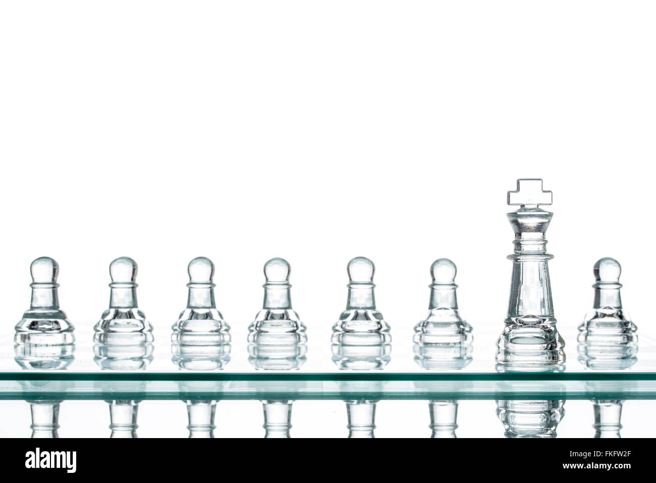 Umgeben König Schach, Business-Strategie Krieg gewinnen Teamwork Stockfoto