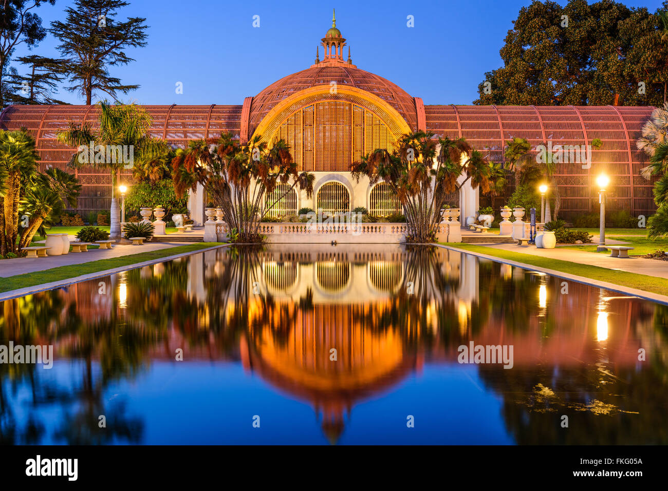 San Diego, Kalifornien, USA das Botanische Gebäude. Stockfoto