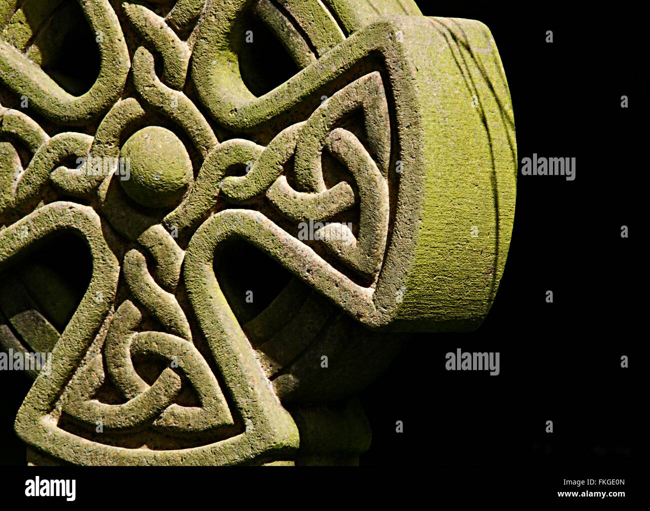 Stein-Celtic cross Stockfoto