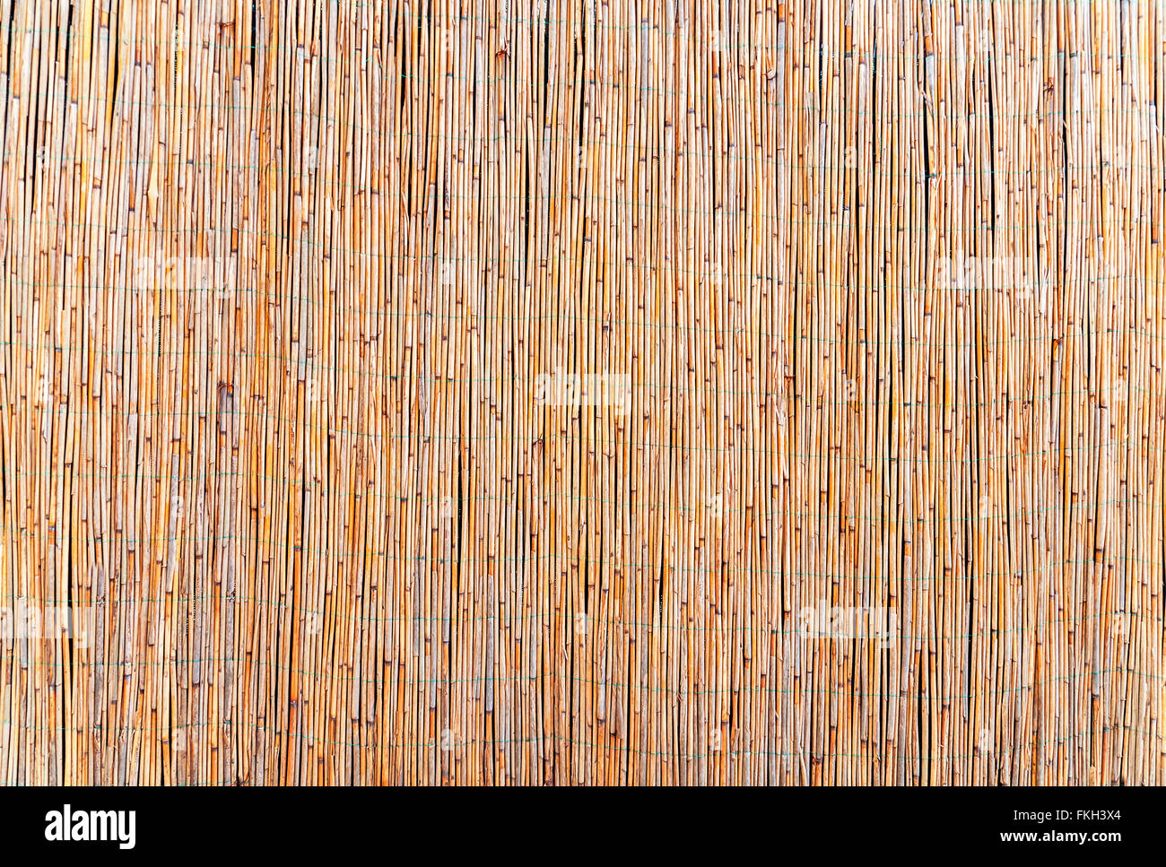 Bambus braun Stroh Matte Textur Stockfoto