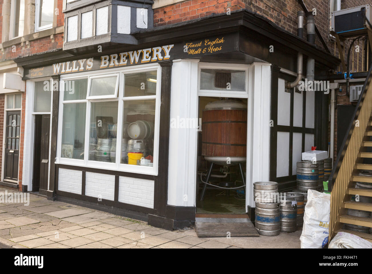 Willys Brauerei Cleethorpes Lincolnshire Stockfoto