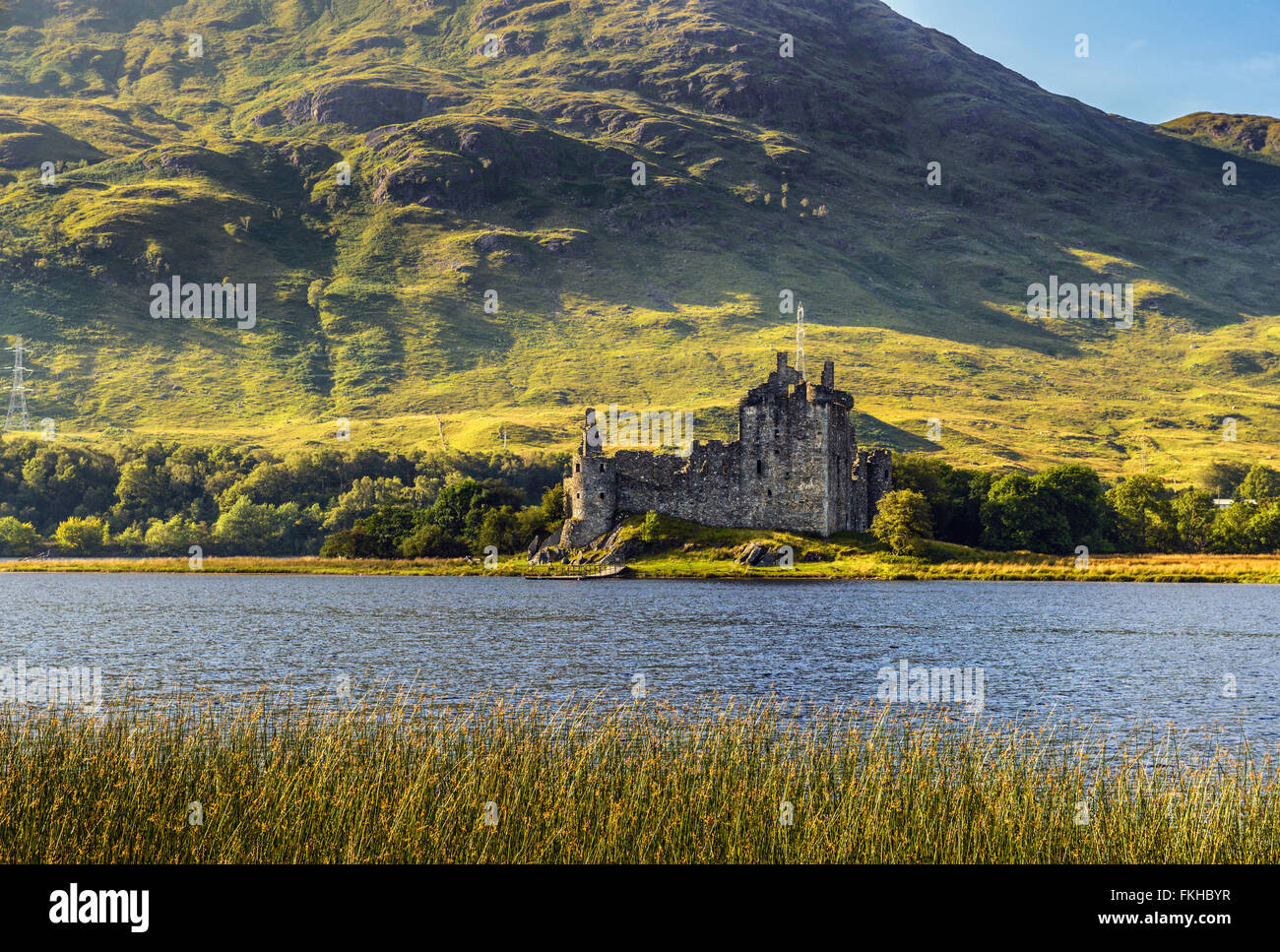 Ruine des Kilchurn Castle am nordöstlichen Ende des Loch Awe in Argyll and Bute, Scotland Stockfoto