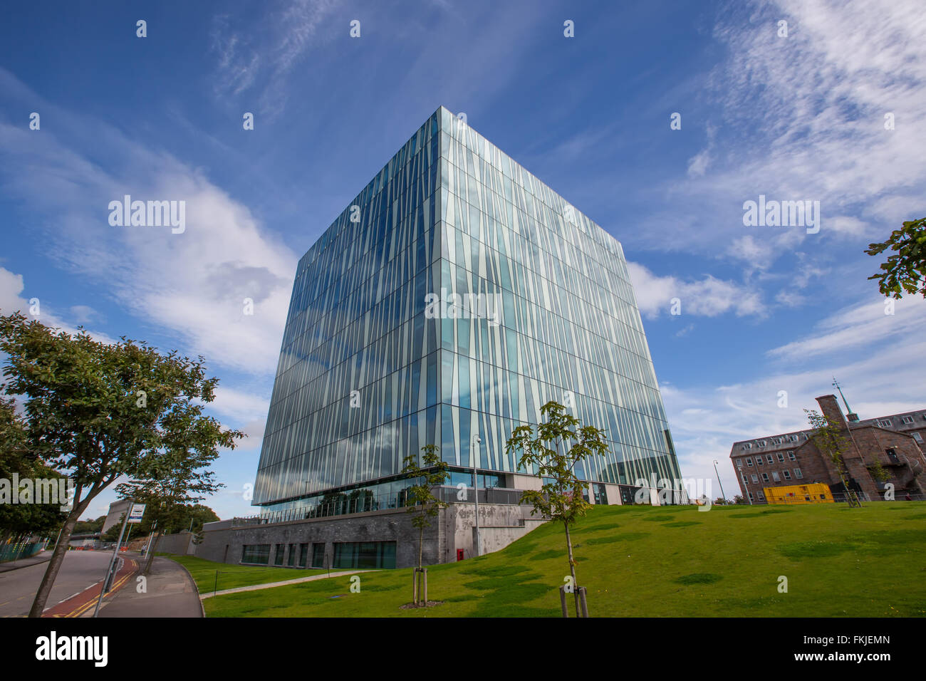 Der Sir Duncan Rice-Bibliothek an der Universität von Aberdeen in Aberdeen, Schottland, Vereinigtes Königreich Stockfoto