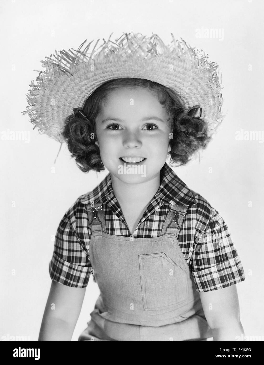 Porträt von Shirley Temple in Rebecca of Sunnybrook Farm Stockfoto