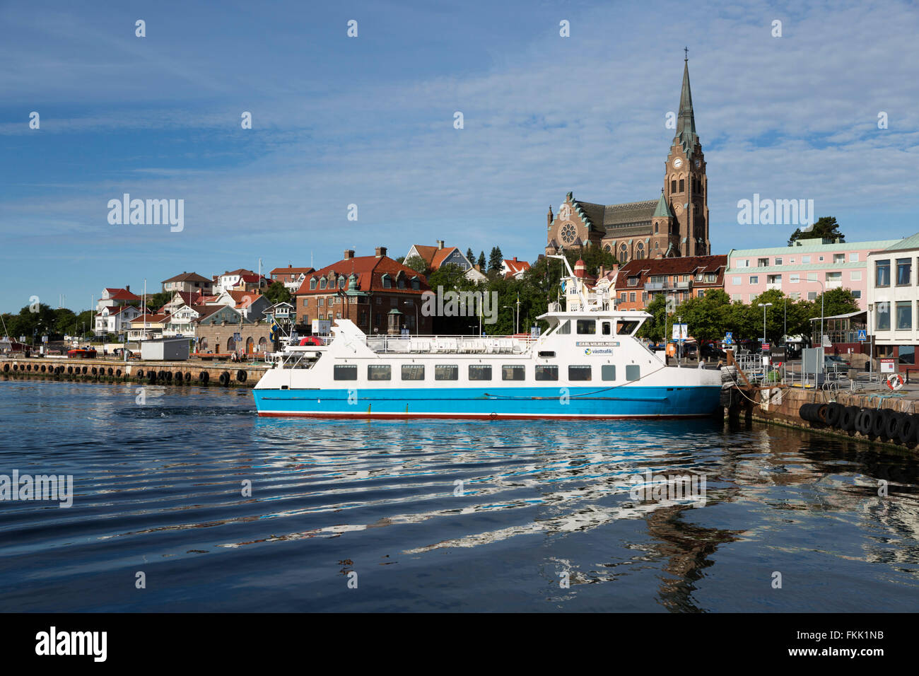 Blick über Hafen und Spa Stadt Lysekil, Bohuslän-Küste, Süd-West Schweden, Schweden, Skandinavien, Europa Stockfoto