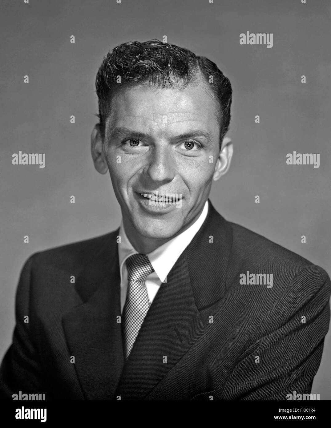 Porträt von Sinatra Frank Stockfoto