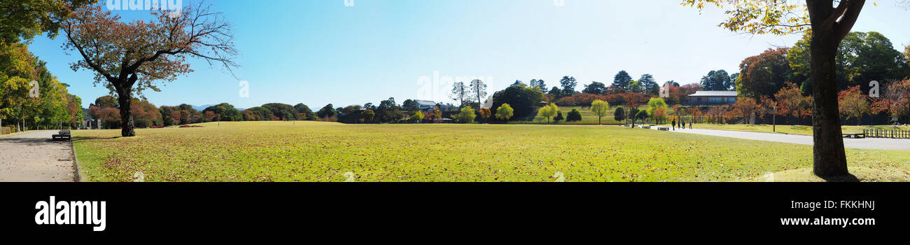 Einen herrlichen Blick auf Schlosspark Kanazawa Stockfoto