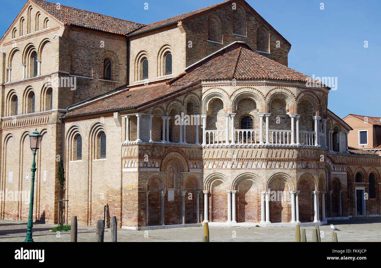 Murano, Venedig Italien Basilika SS Maria e Donato Stockfoto