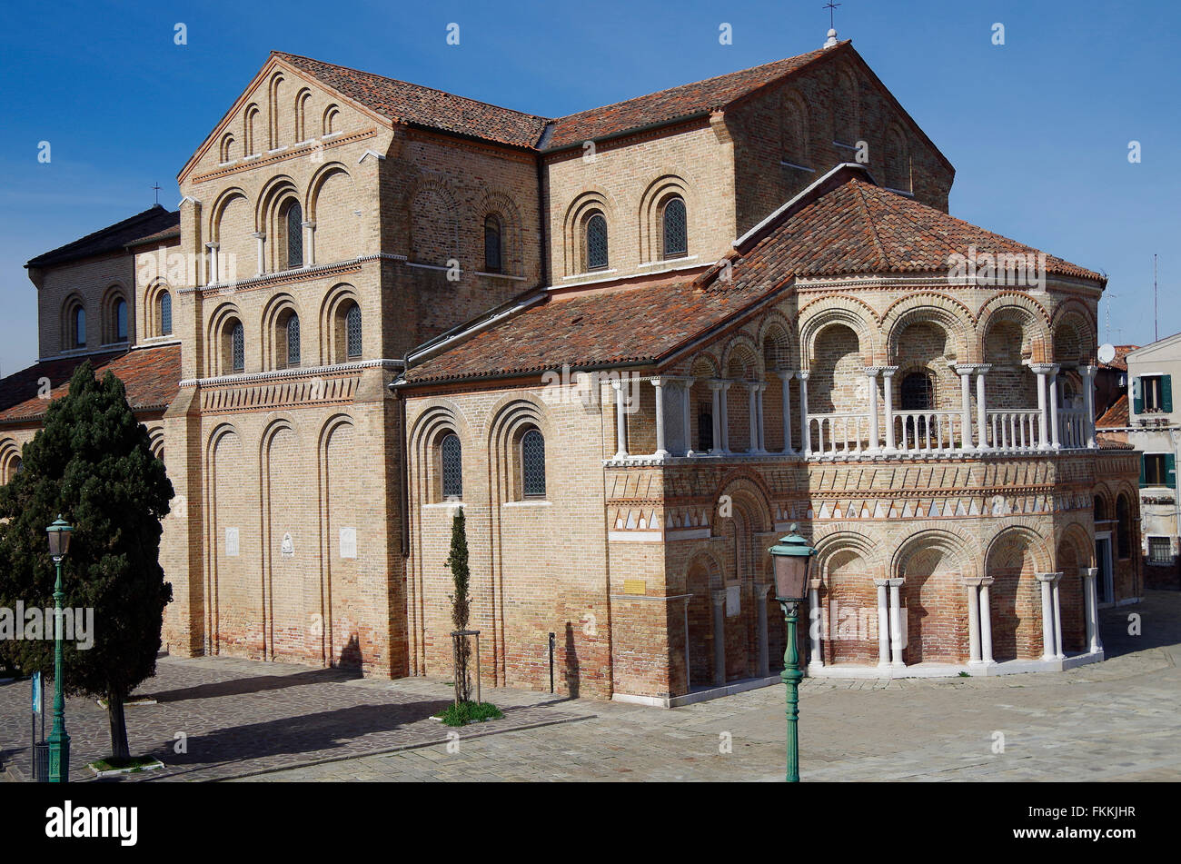 Murano, Venedig Italien Basilika SS Maria e Donato Stockfoto