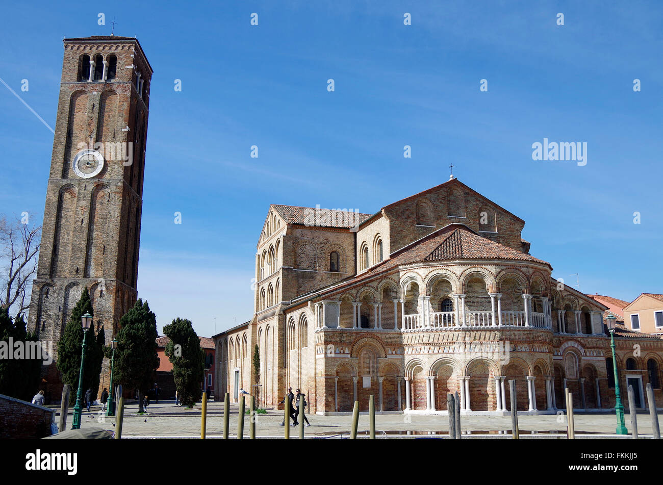 Murano, Venedig Italien Basilika SS Maria e Donato Stockfoto