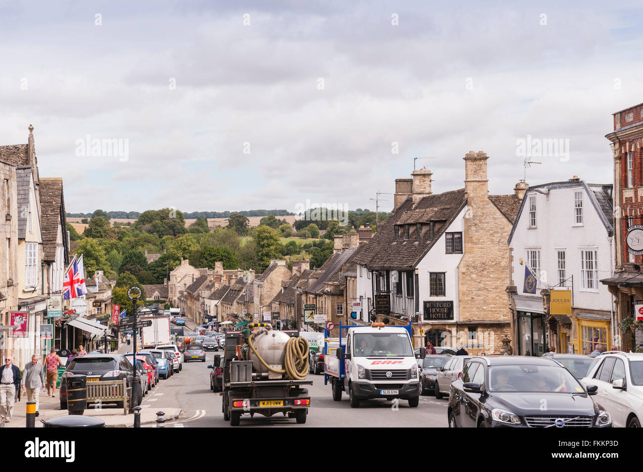 Die hübschen Cotswold Stadt Burford, Oxfordshire, England, Großbritannien, Uk Stockfoto