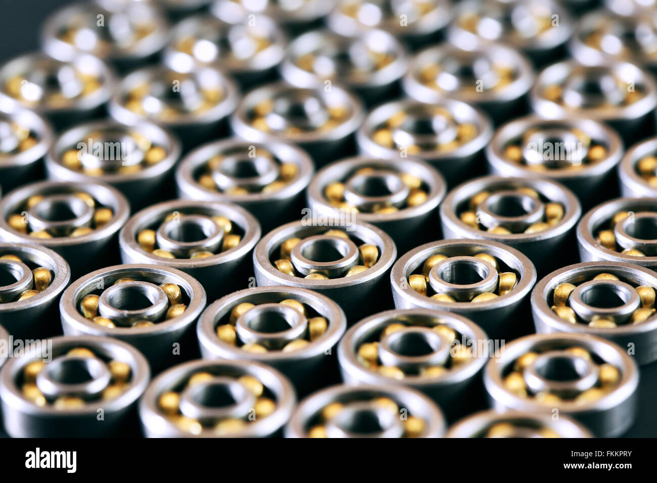 Schönen Hintergrund aus Menge von Kugellagern gefertigt Stockfoto