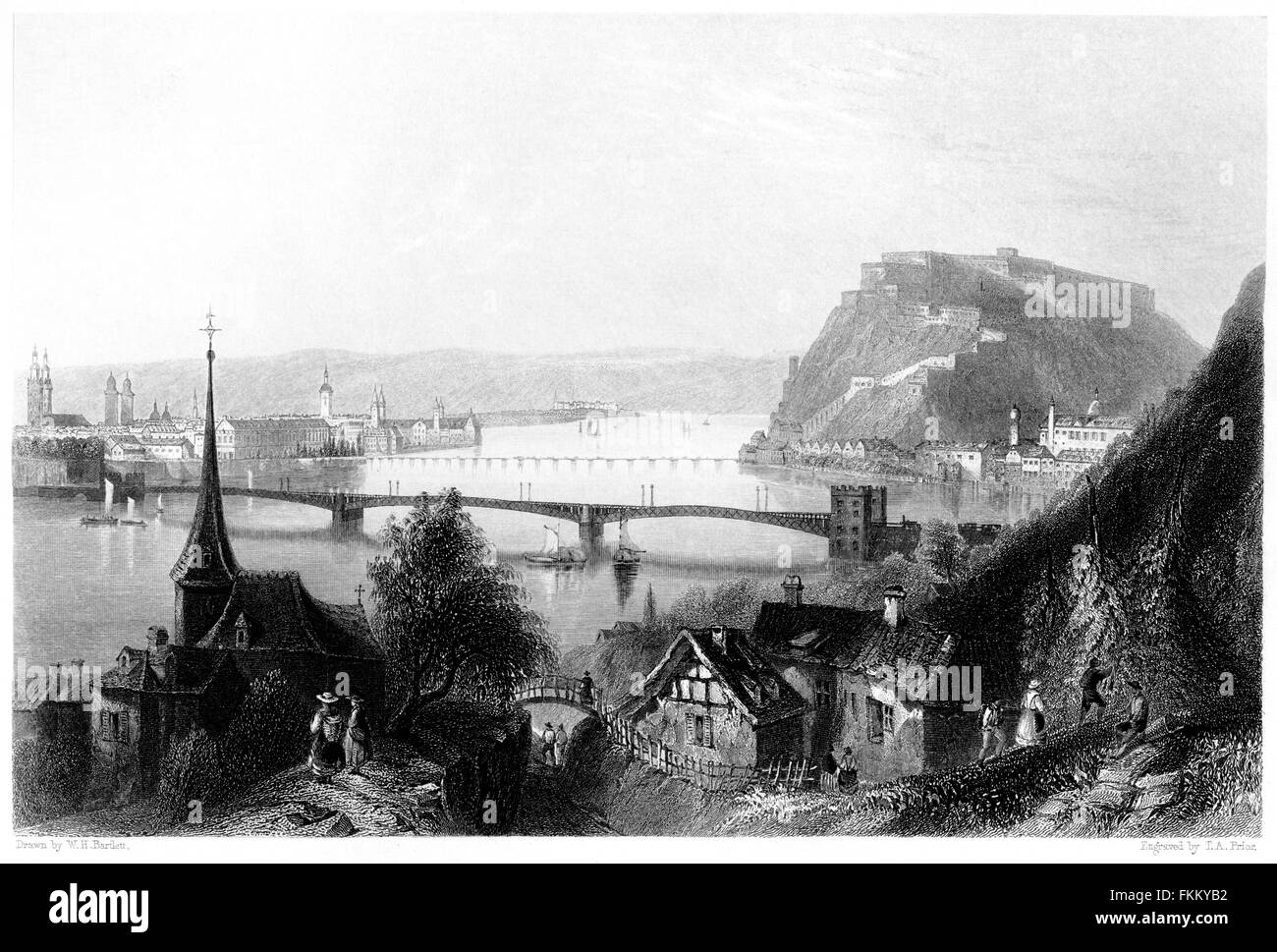 Koblenz deutschland eu Schwarzweiß-Stockfotos und -bilder - Alamy