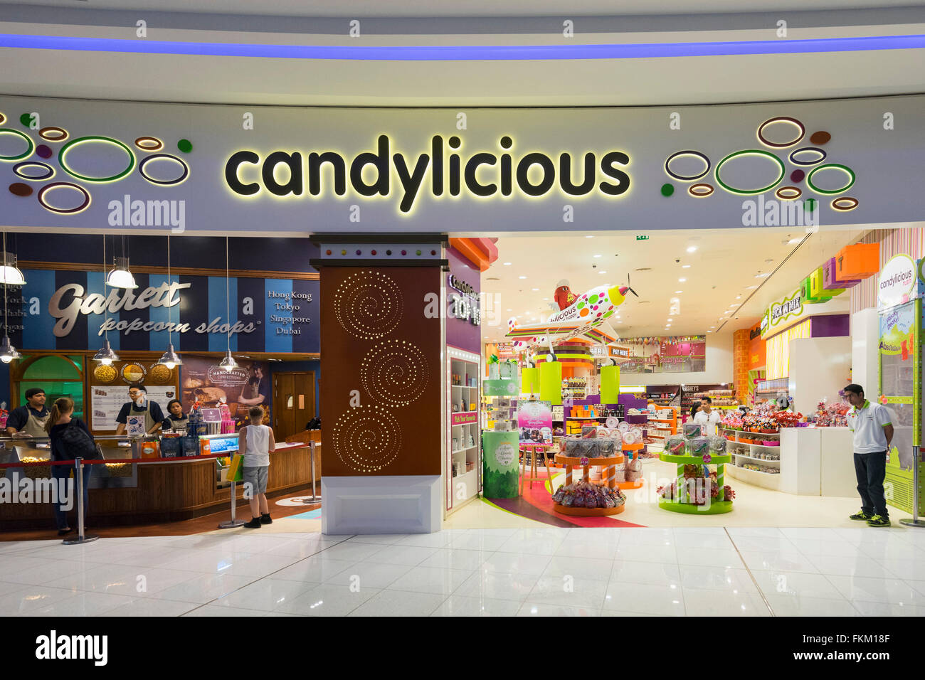Candylicious Konditorei in Dubai Mall Vereinigte Arabische Emirate Stockfoto