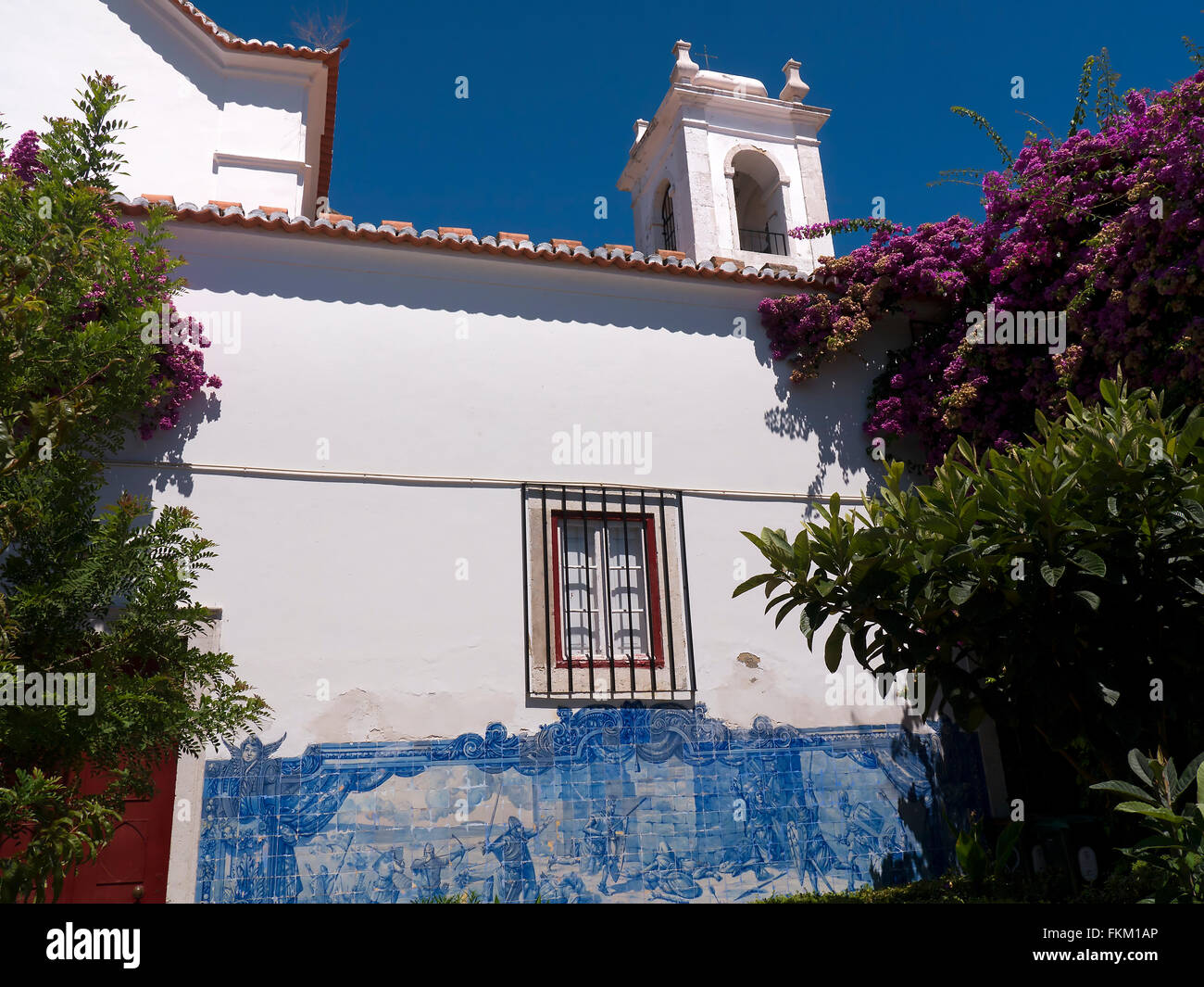 Kirche St. Luzia und Gärten in Alfama Lissabon Bezirkshauptstadt Stadt von Portugal Europa Stockfoto