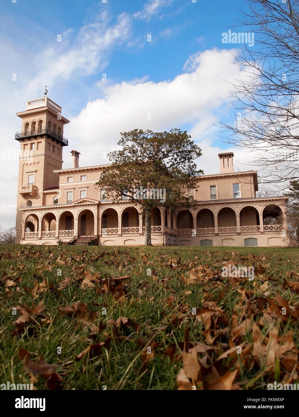 BALTIMORE, MD - 8. Februar 2016: The Clifton Mansion in Baltimore, Maryland, einst die Heimat bekannter Unternehmer und philanthropi Stockfoto