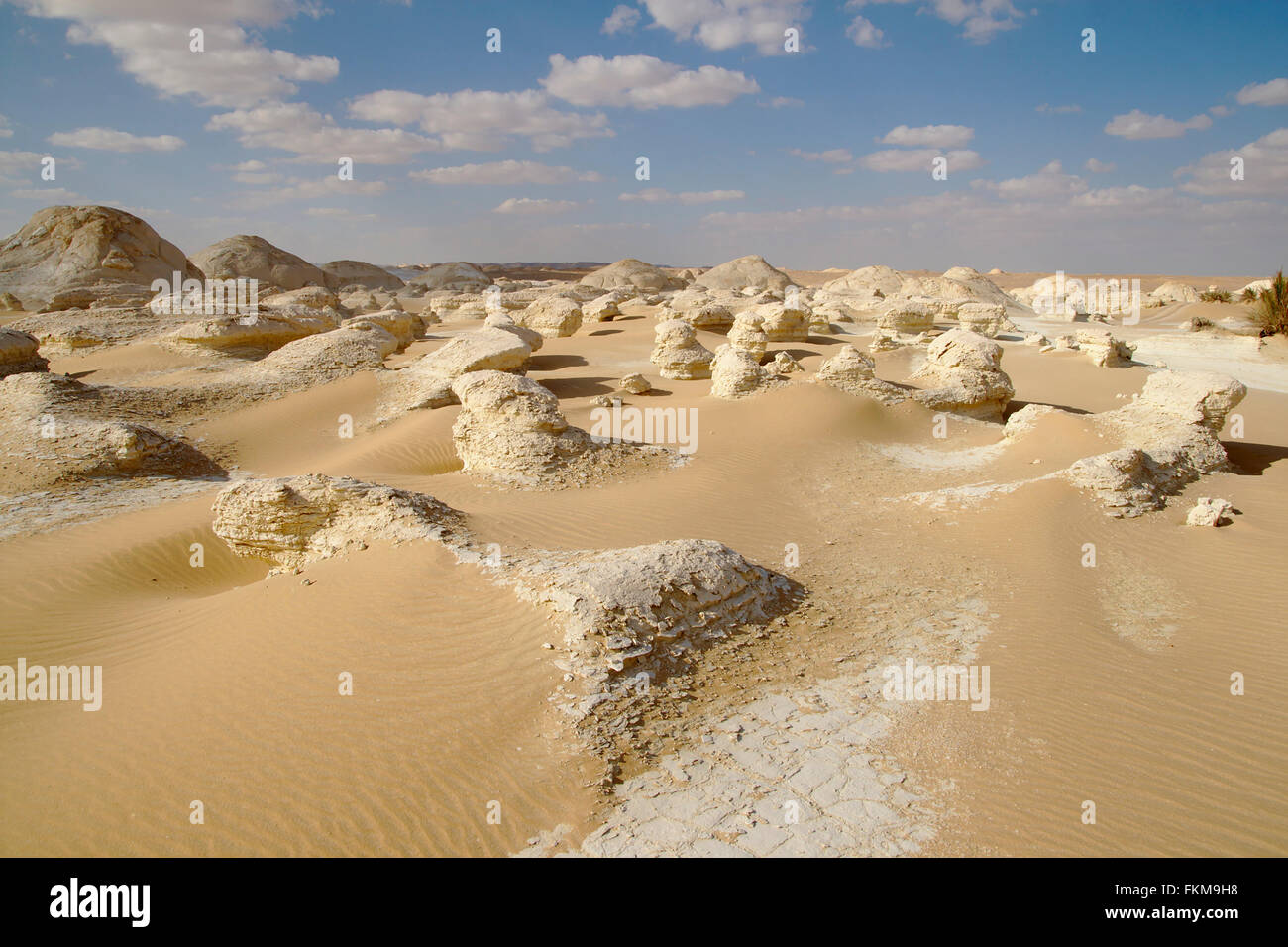 Felsformation in der weißen Wüste, Ägypten Stockfoto