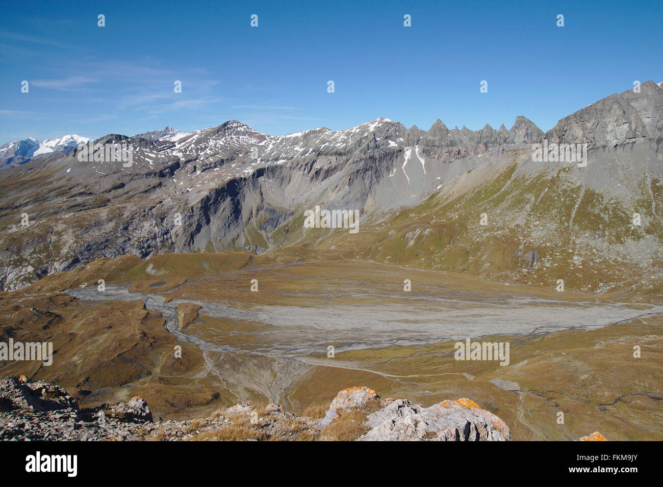 Glarner Schub, Tschingelhörner, Glarner Alpen, Schweiz Stockfoto