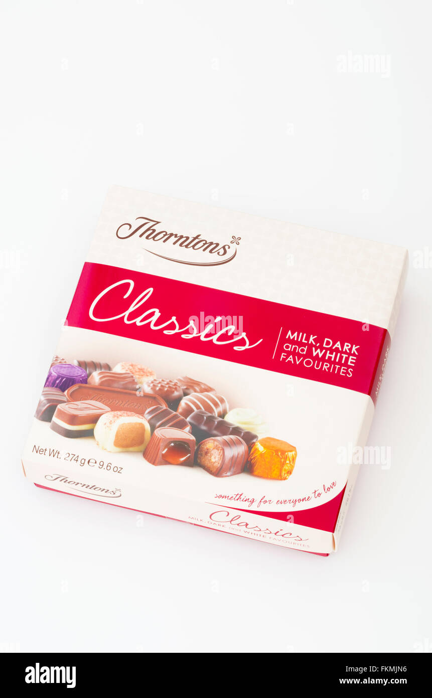 Thorntons Klassiker Schachtel Pralinen, UK Stockfoto