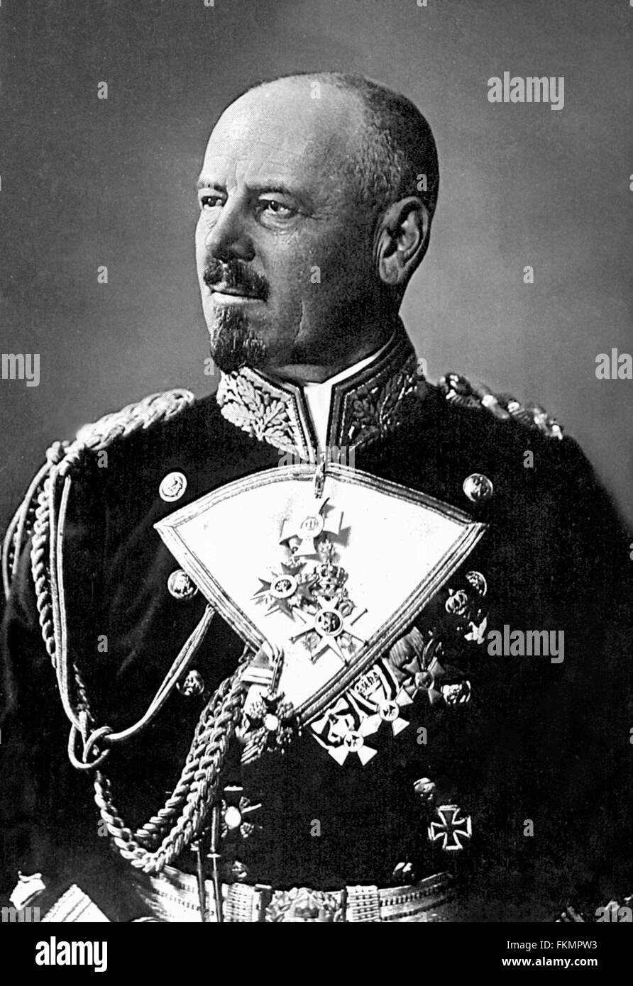 Admiral Franz von Hipper, Befehlshaber der deutschen Flotte in der Schlacht von Jütland im ersten Weltkrieg.  Foto zwischen 1910 und 1920 Stockfoto