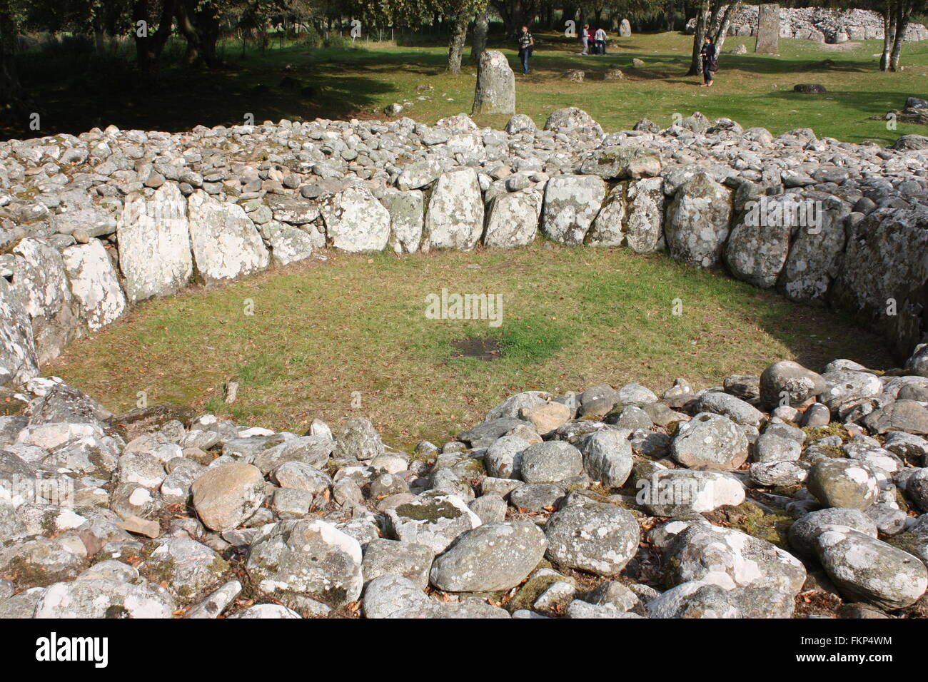 Die Schloten Cairns in der Nähe von Culloden, Schottland Stockfoto