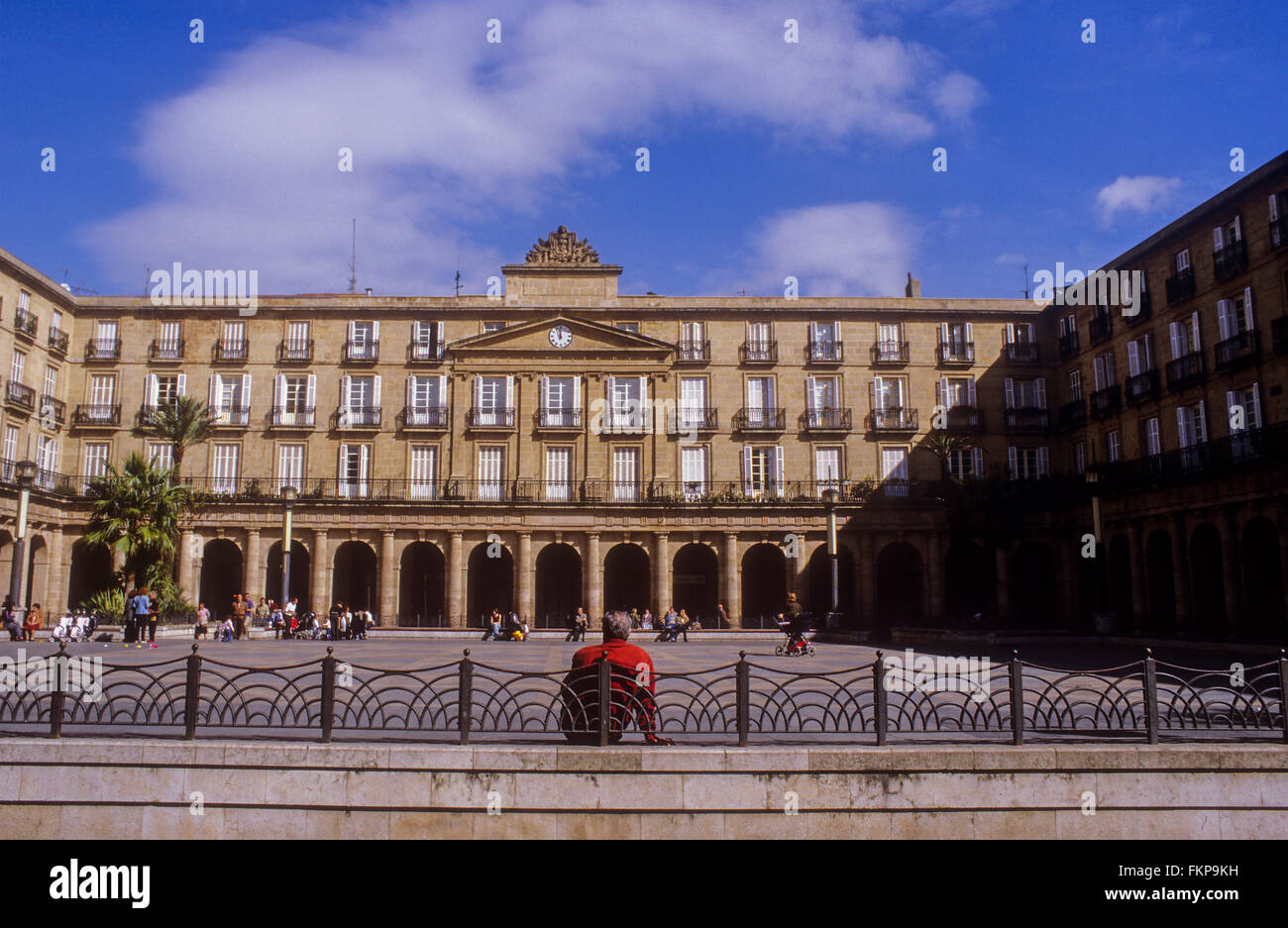 Plaza Nueva. Bilbao. Vizcaya. Spanien Stockfoto