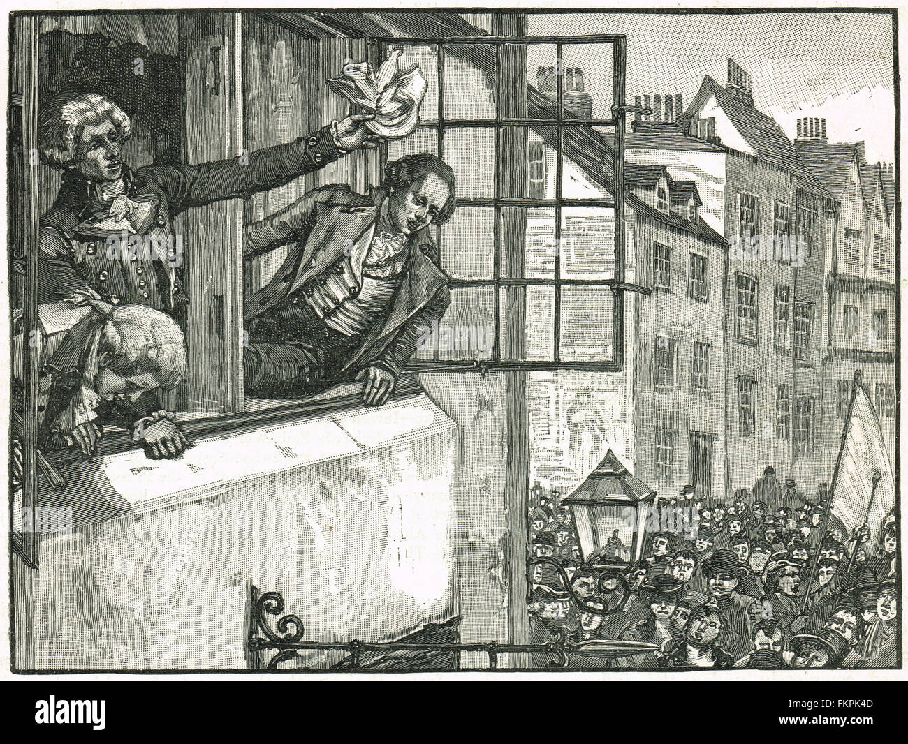 Die Priestley Aufstände in Birmingham 1791 Stockfoto