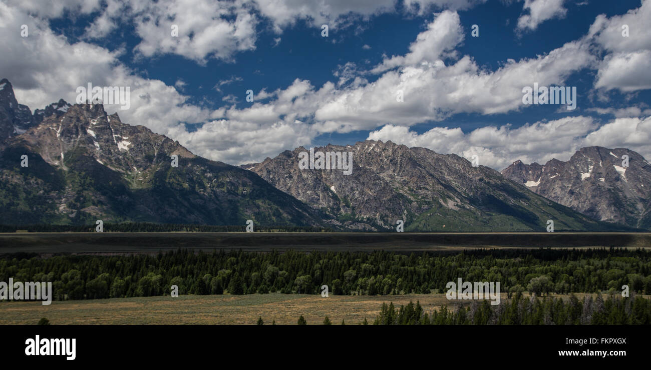 Grand Teton Panorama Stockfoto