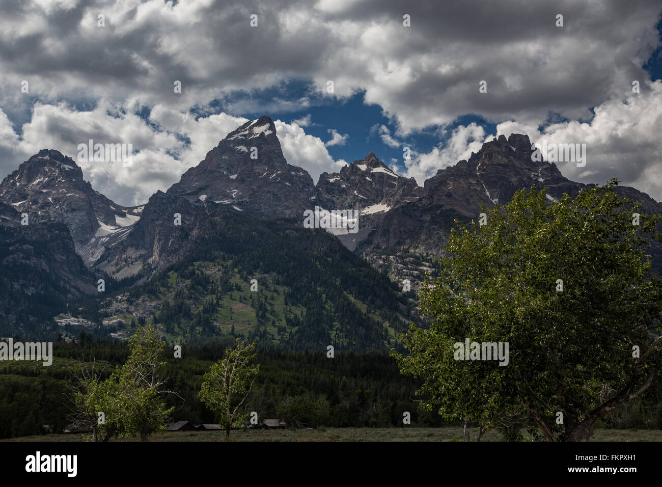 Grand Teton von Wyoming Stockfoto