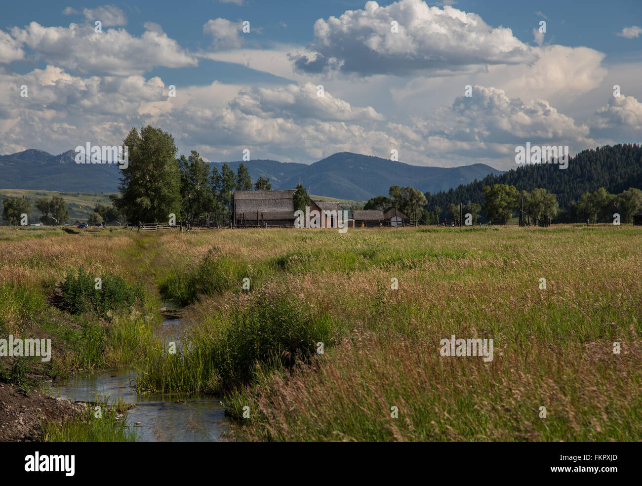 Wyoming Homestead Stockfoto