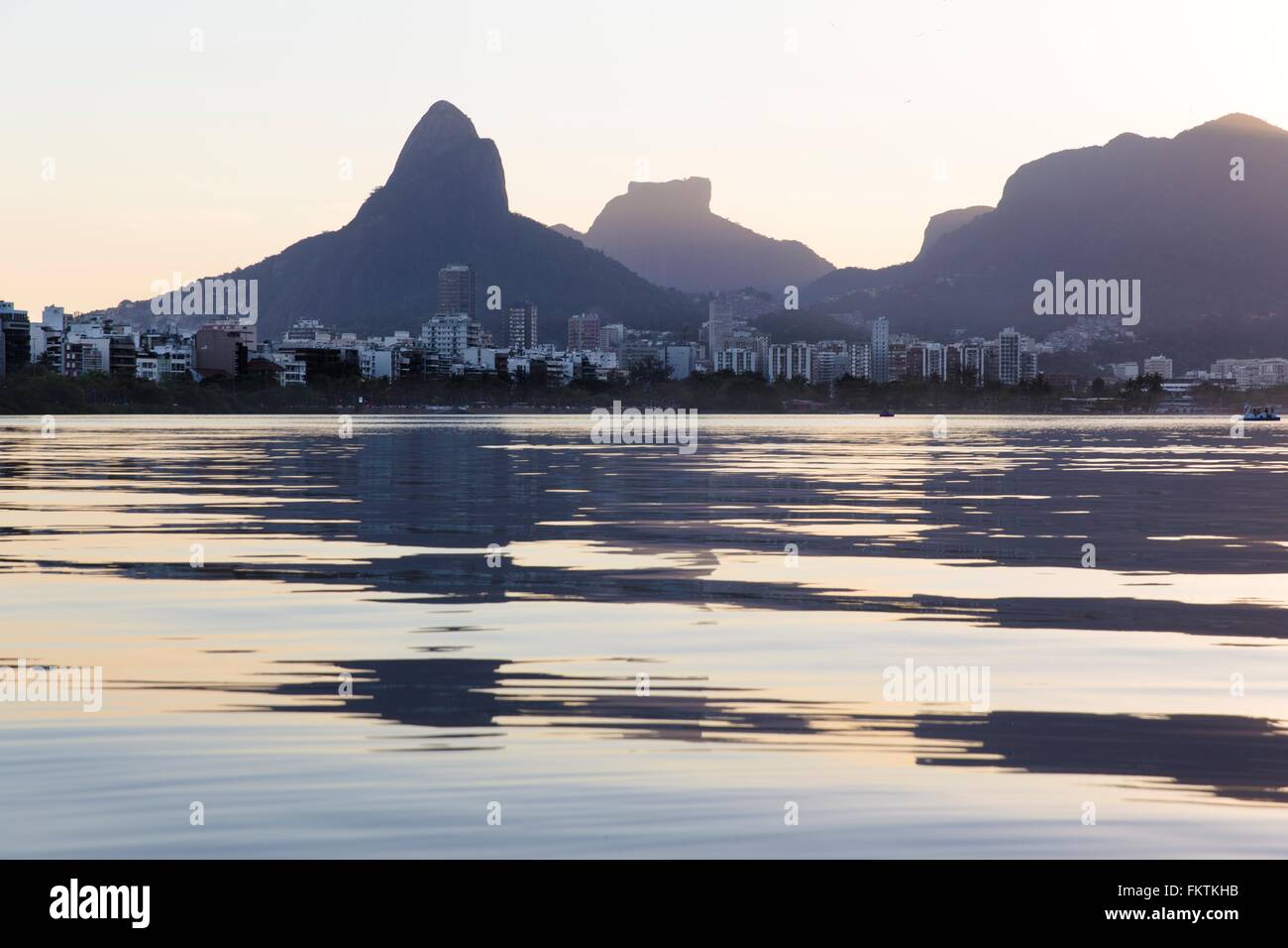 Rodrigo de Freitas Lagune, Rio De Janeiro, Brasilien Stockfoto