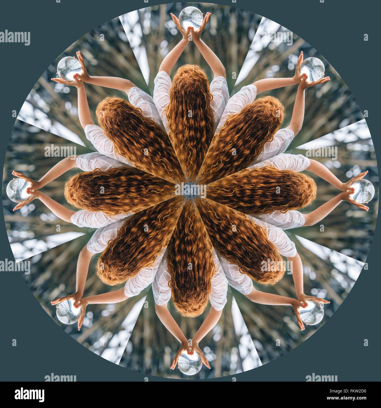 Menschlichen Kaleidoskop Stockfoto