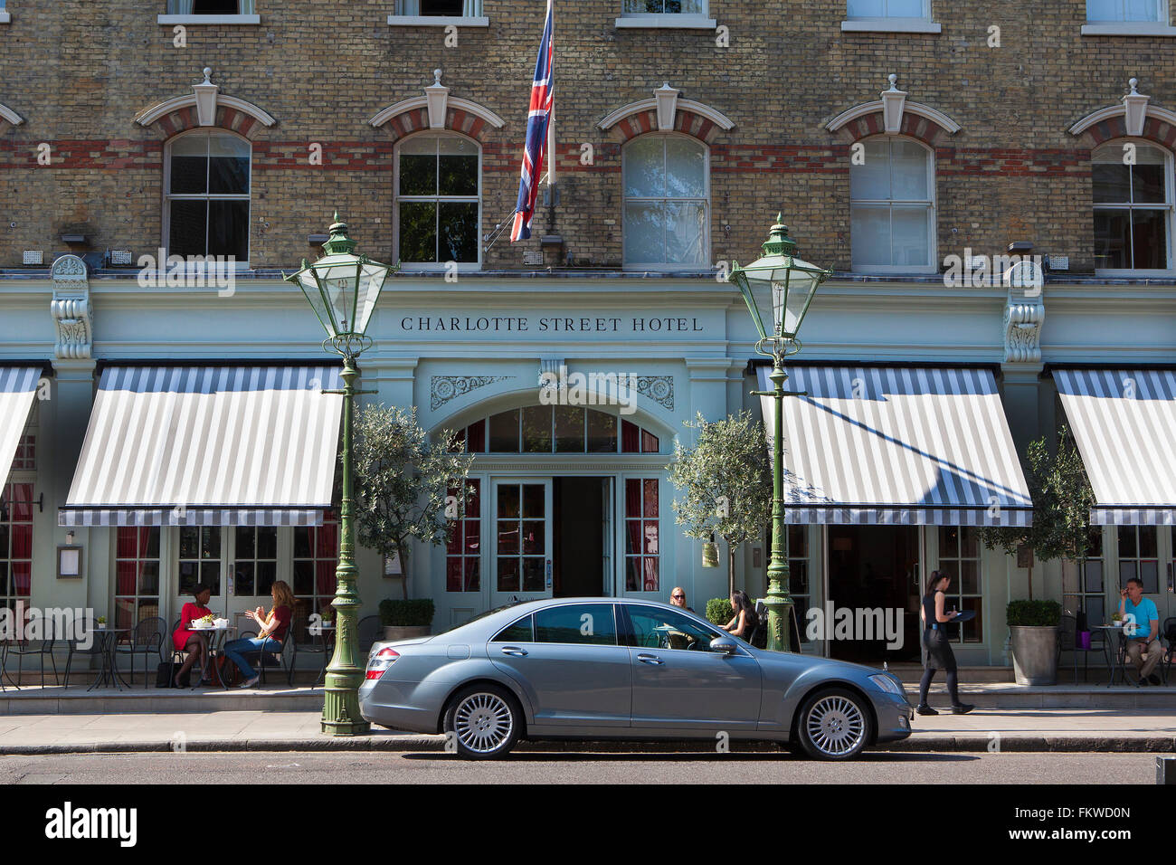 Charlotte Street Hotel, Fitzrovia, London Stockfoto