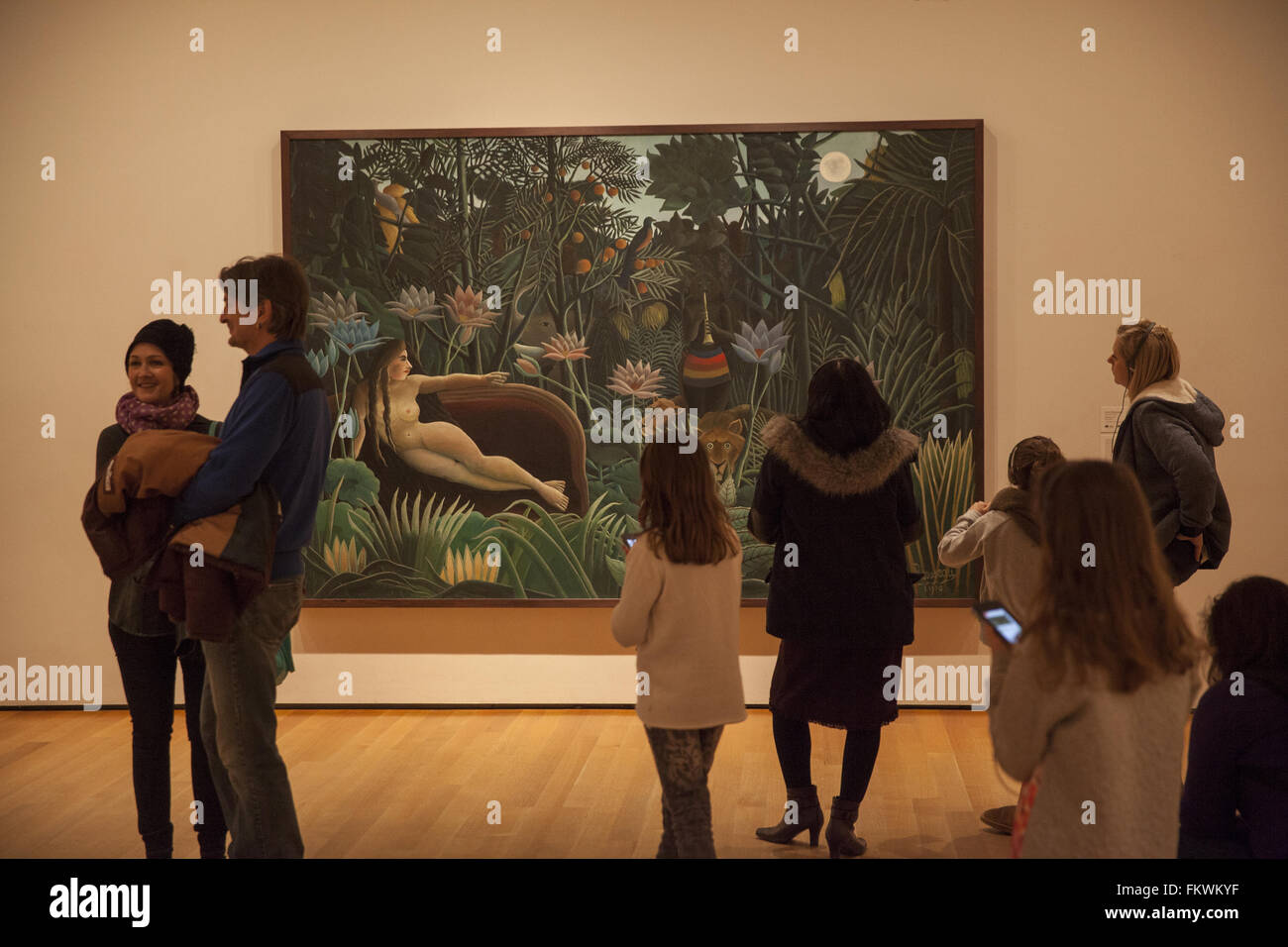 1art1 Henri Rousseau Poster 'Der Traum' (1910) Mit Rahmen - Kunstdruck 50 X 40 Cm Inkl. Kunststoffrahmen