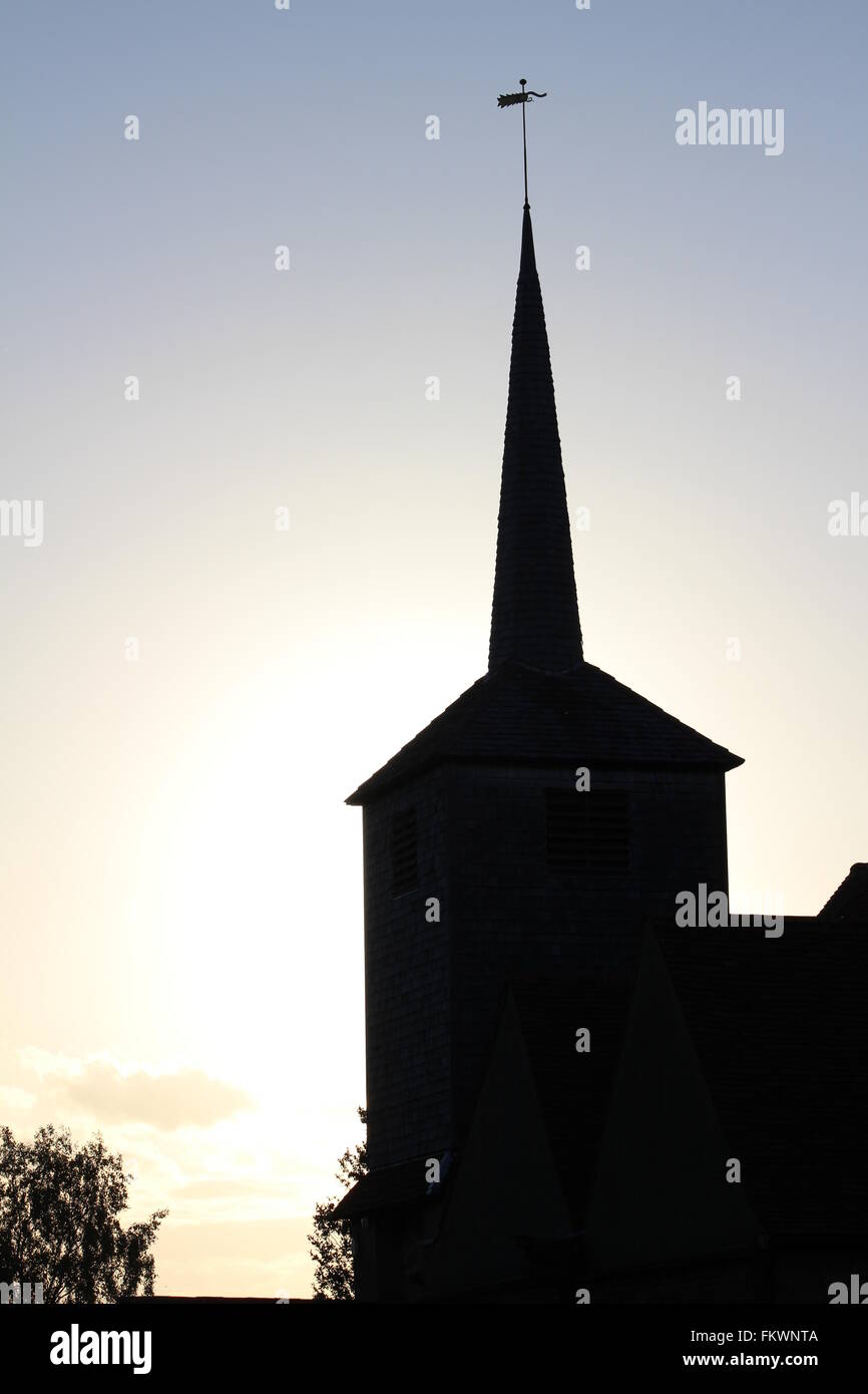 Kirche-Kirchturm Stockfoto