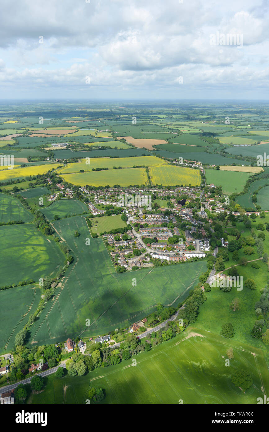 Eine Luftaufnahme von Essex Dorf der großen Waltham Stockfoto