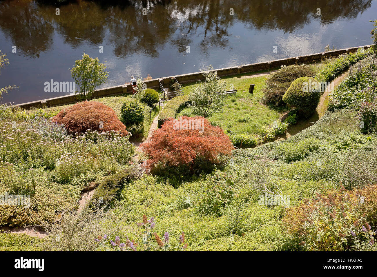 Die wehr Garten National Trust Immobilien in der Nähe von Swainshill, Herefordshire Stockfoto