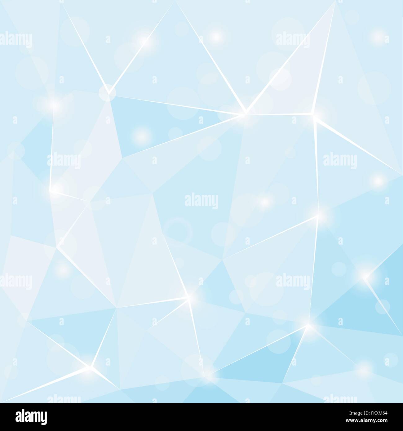 Abstrakte polygonalen geometrische Facette glänzenden blauen Hintergrund Stock Vektor