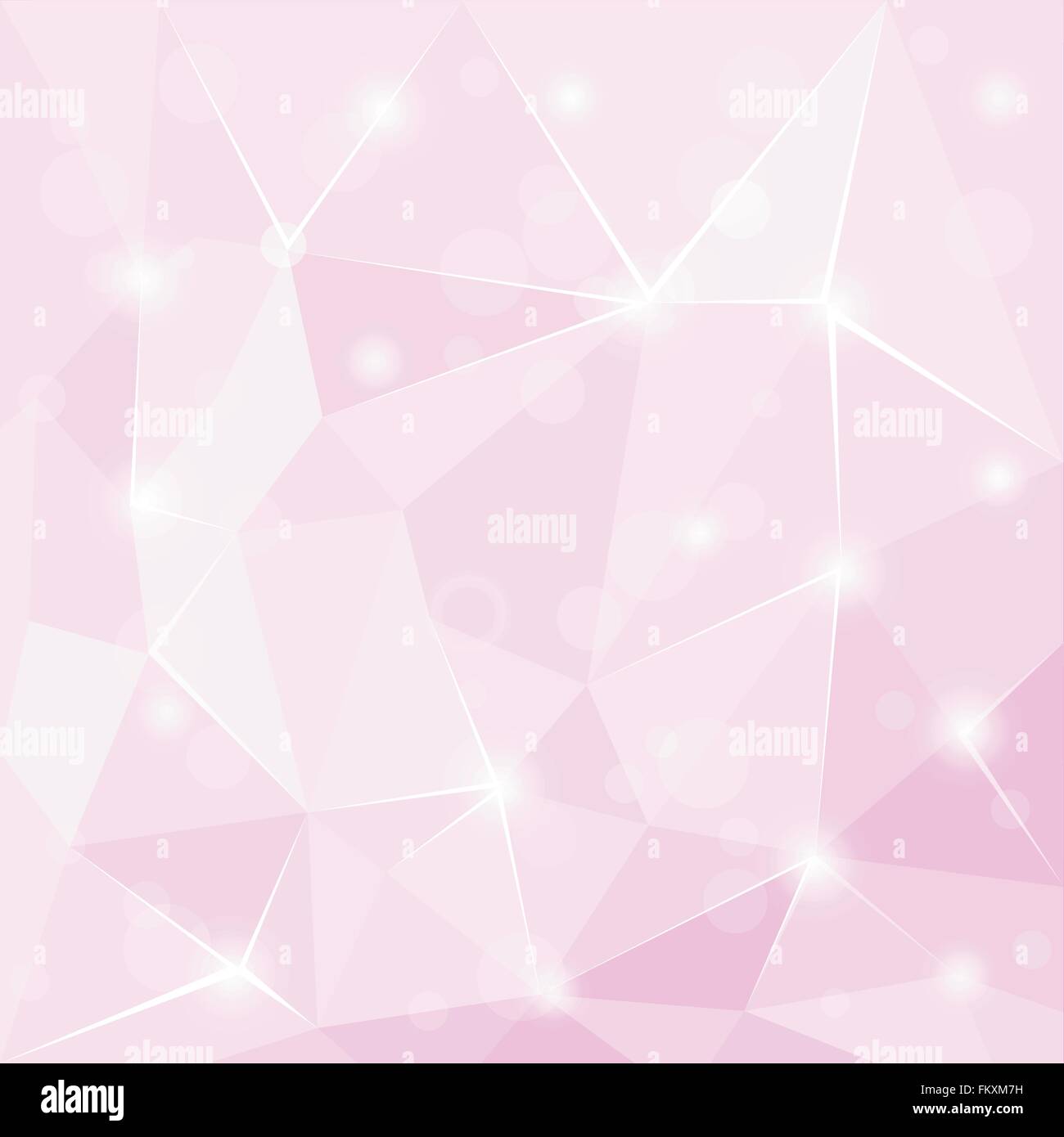 Abstrakte polygonalen geometrische Facette glänzend rosa Hintergrund Stock Vektor