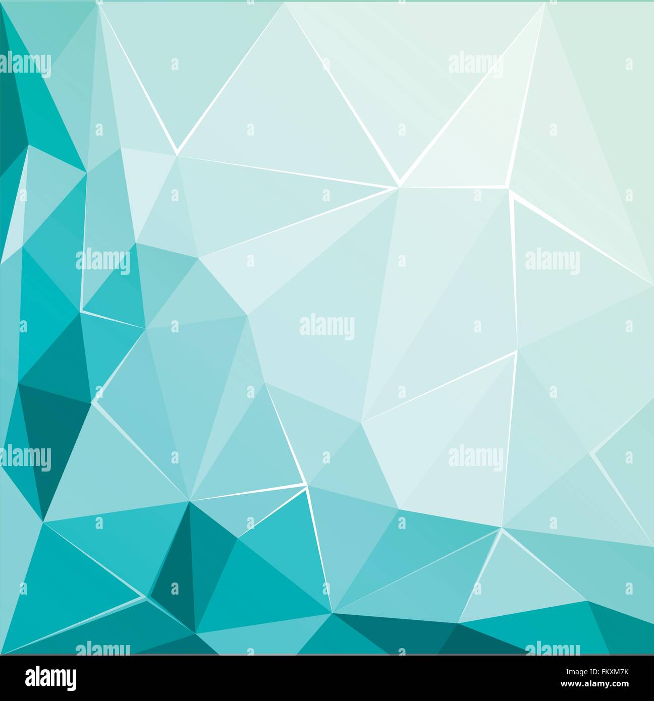 Abstrakte polygonalen geometrische Facette glänzenden Türkis Hintergrund wallpaper Stock Vektor