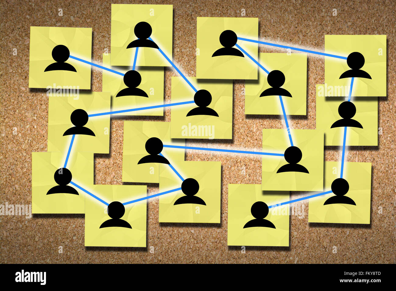 Erstellen oder Ihr Business-Netzwerk für Erfolg zu maximieren Stockfoto