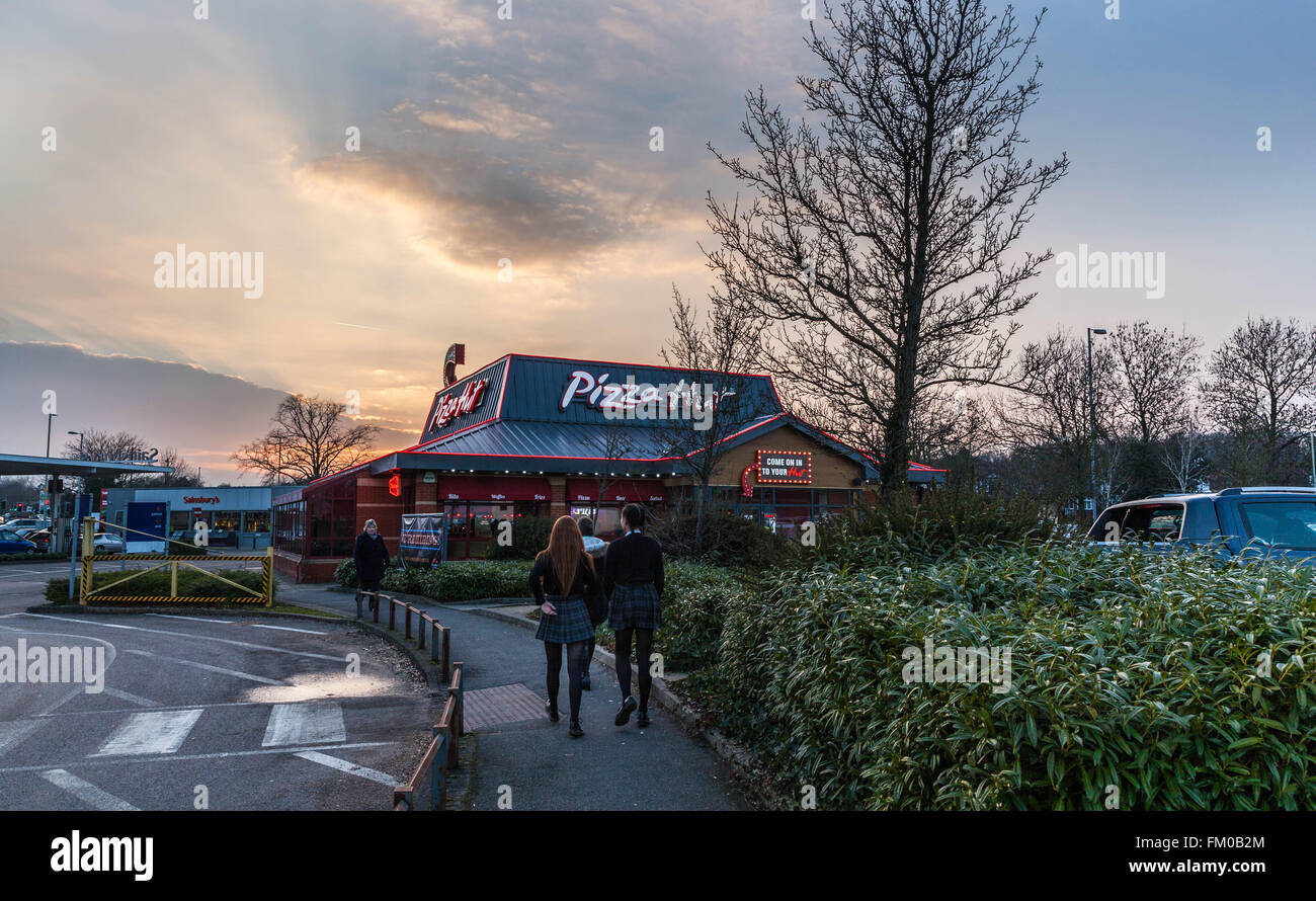 Pizza Hut Restaurant, Watford, UK Stockfoto