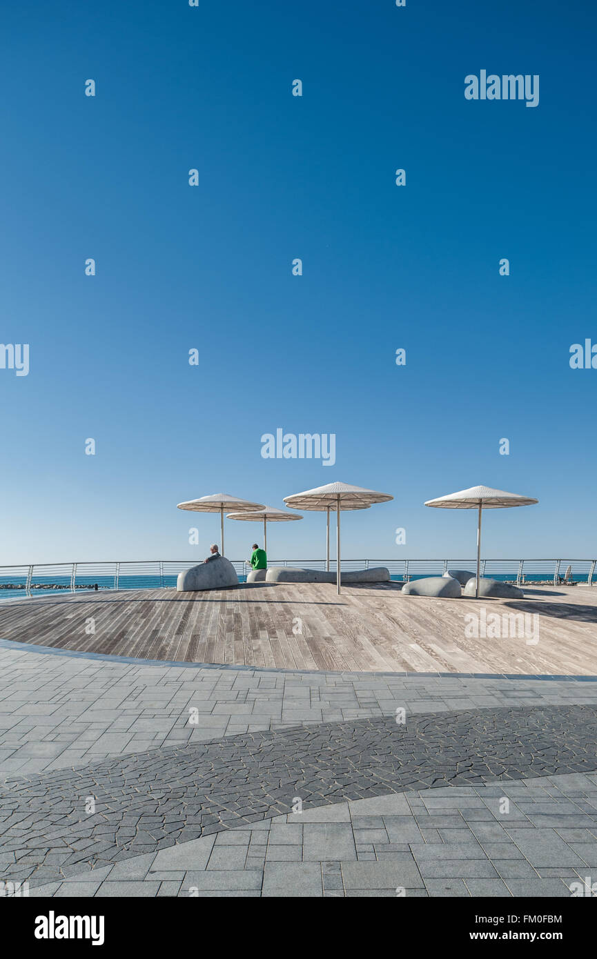 Israel, Tel Aviv, Promenade - hatayelet Stockfoto