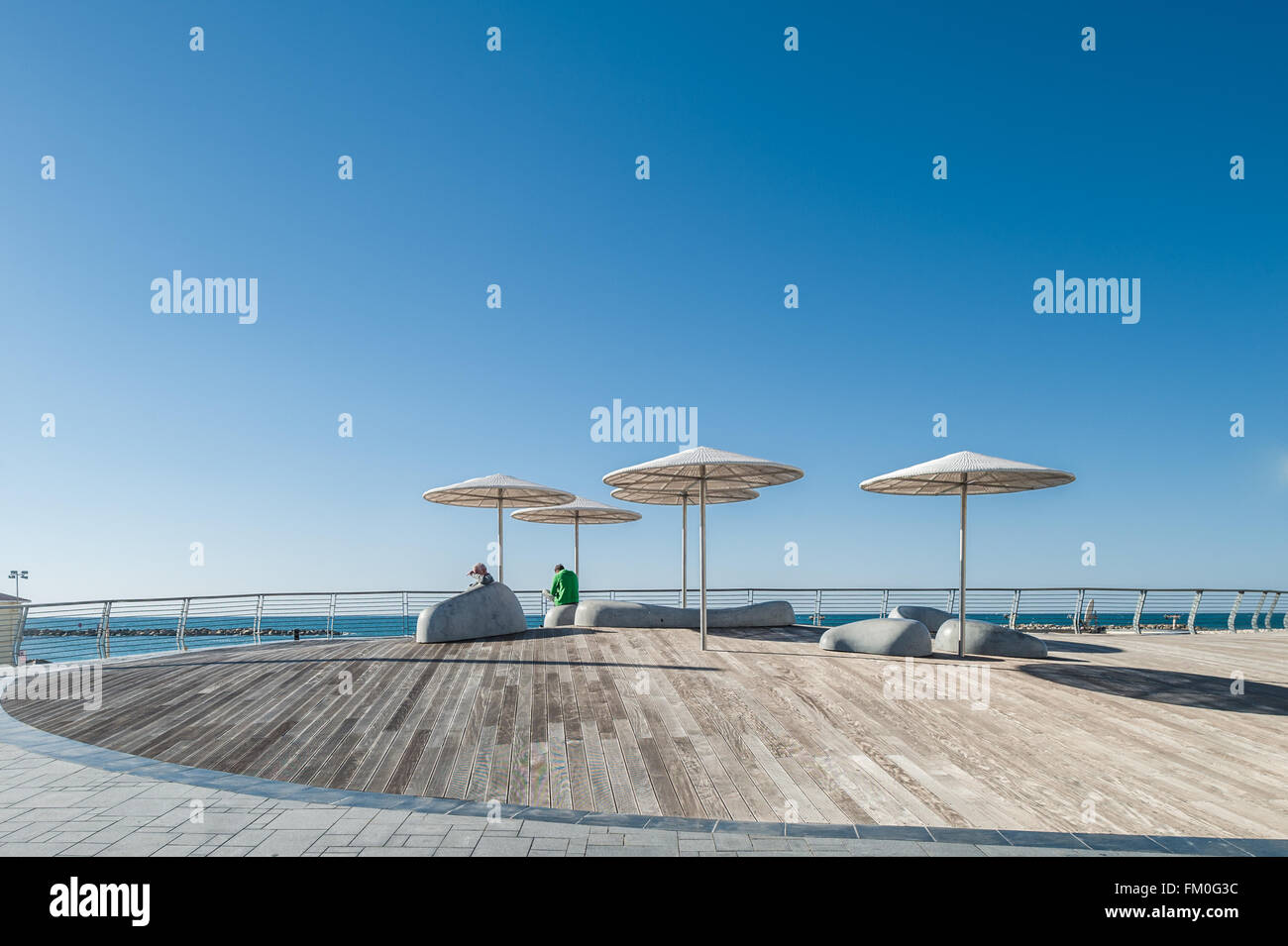 Israel, Tel Aviv, Promenade - hatayelet Stockfoto