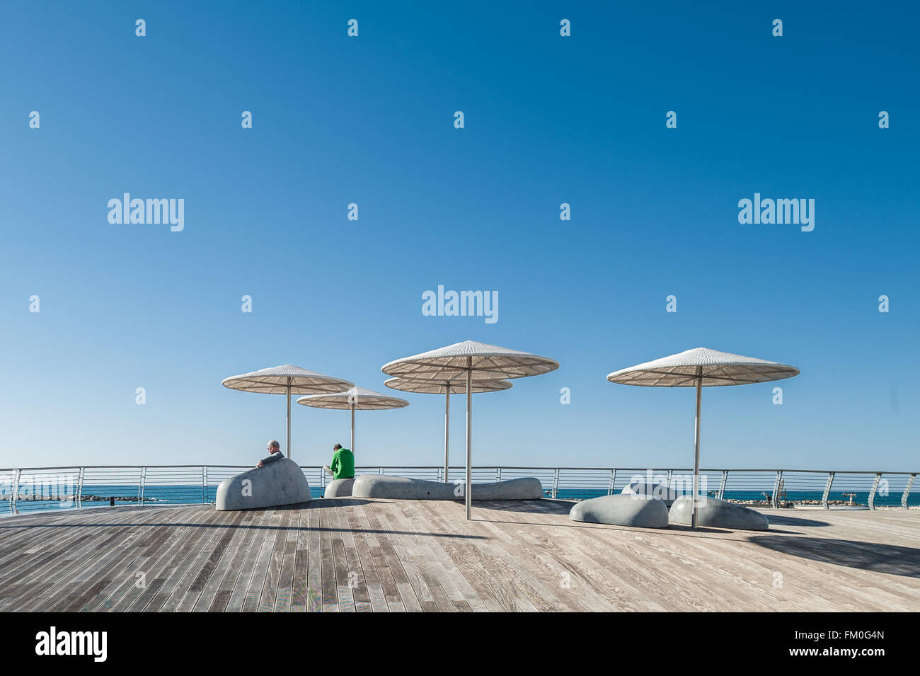 Israel, Tel Aviv, Promenade - hatayelet Stockfoto