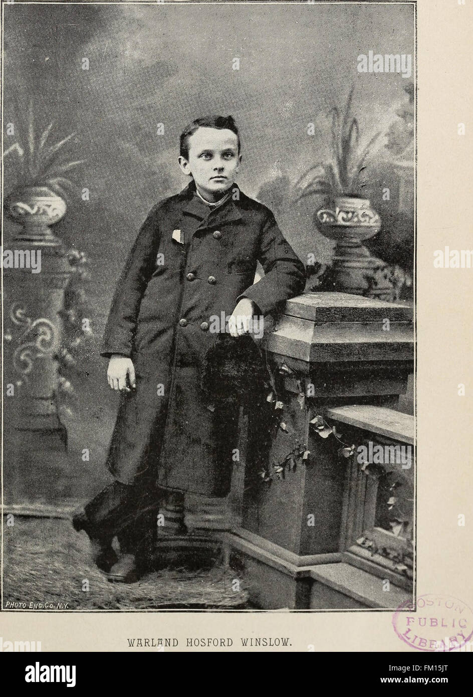 Winslow Denkmal - Familienregister der Winslows und ihrer Nachkommen in Amerika, mit englischen Vorfahren soweit bekannt. Kenelm Winslow (1877) Stockfoto