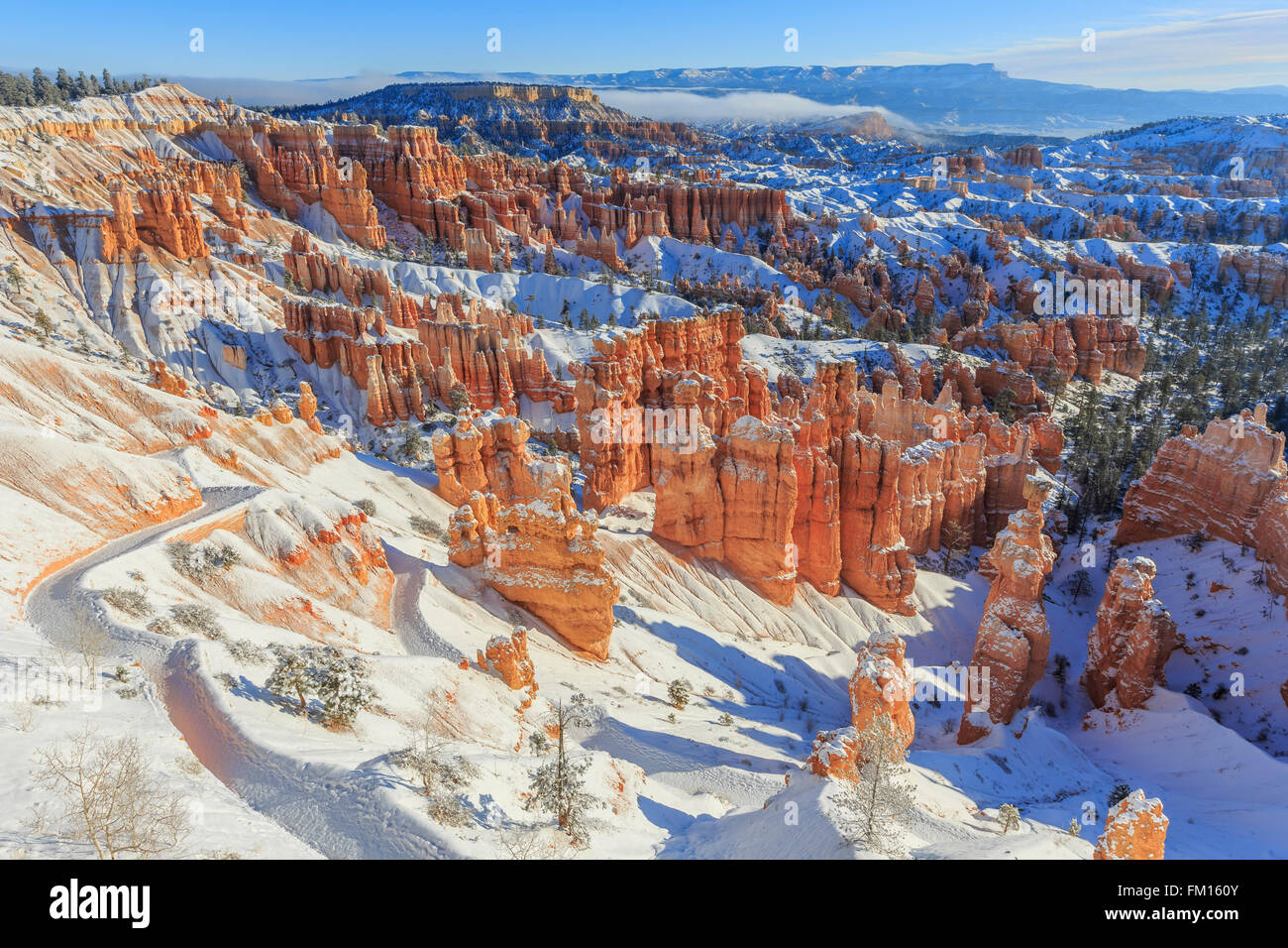 Herrlichen Blick auf den Sunset Point, Bryce Canyon National Park in Utah Stockfoto